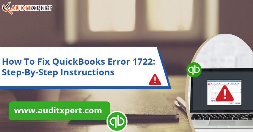 QuickBooks error 1722