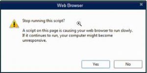 QuickBooks Script Web Browser Error