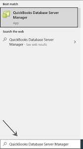 Opening QuickBooks Database Server Manager Snapshot