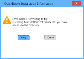 QuickBooks Error 1310